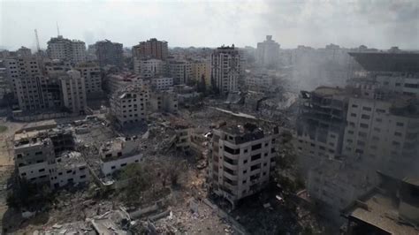 Gaza neighborhoods lie in ruins after Israeli retaliation airstrikes