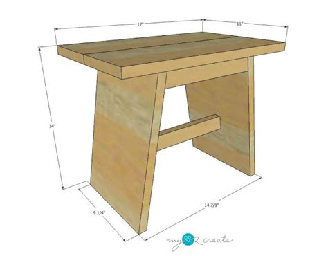 DIY Plans to build your own Reclaimed Wood Stool at MyLove2Create | Stool woodworking plans ...