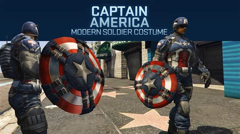 Captain America Modern Soldier + Shield [Add-On Ped] - GTA5-Mods.com