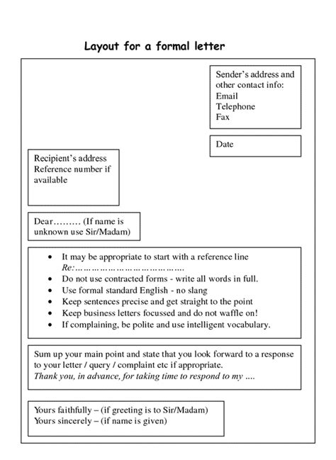 How To Write A Formal Letter For Gcse - Alderman Writing