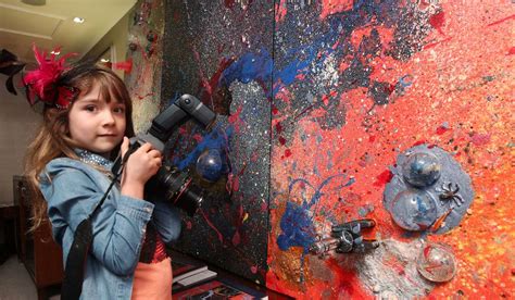 Painting before she could walk, 10-year-old Australian abstract artist Aelita Andre has fans all ...