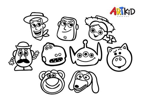 Woody and Friends (Toy Story) Drawing | Free printable coloring pages ...