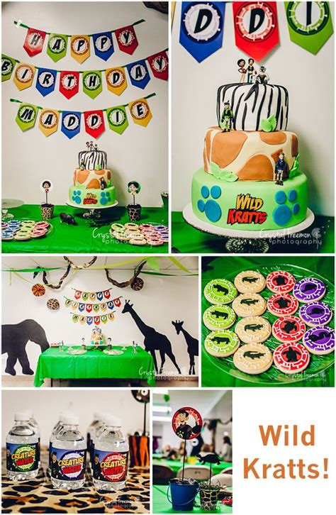 Wild Kratts 7th Birthday Party in 2019 | Party Ideas | Birthday, Wild kratts, Animal themed ...