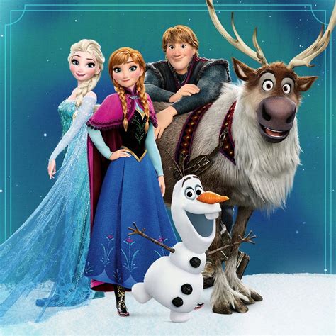 the characters from disney's frozen princess are standing in front of ...