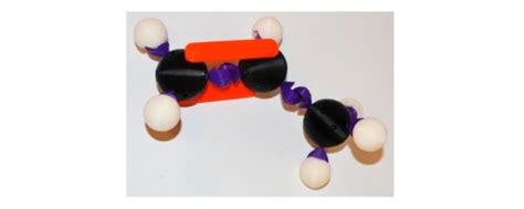 Propene model made with hybridization model kit. Sigma bonds are... | Download Scientific Diagram