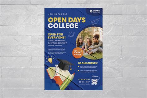 College Open Day Flyer Template [PSD] - BrandPacks