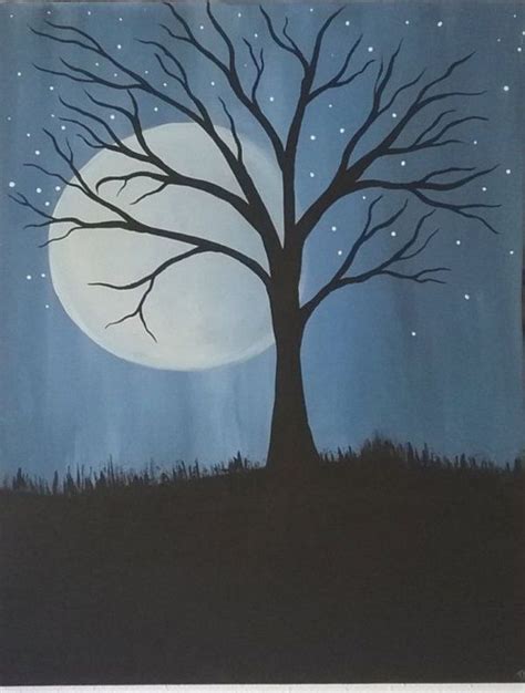 easy-tree-painting-ideas | Tree painting canvas, Tree painting easy ...