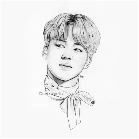 Park Jimin Pencil Drawing