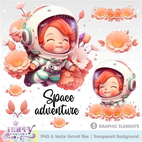 Astronaut Clipart, Astronaut Clipart Vector, Space Clipart, Astronaut ...