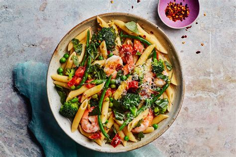 One-Pot Pasta Primavera with Shrimp recipe | Epicurious.com