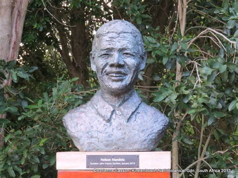 Bust of Nelson Mandela Kirstenbosch National Botanical Gardens #SouthAfrica #botanicalgardens # ...