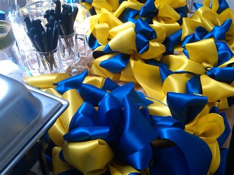 yellow and royal blue bows | Flickr - Photo Sharing!
