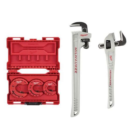 Milwaukee Close Quarters Tubing Cutter Set with 10 in. and 14 in ...