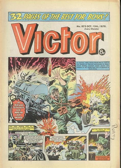 VICTOR UK COMIC NO 973 OCTOBER 13TH 1979 Vintage and Modern Magazines and Comics - Vintage Magazines