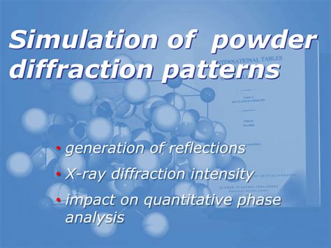 (PDF) Simulation of powder diffraction patterns in PowderCell