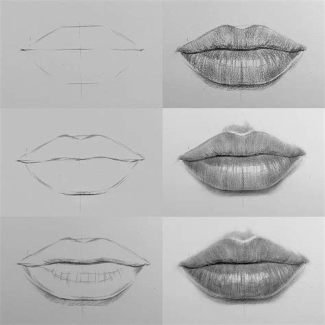 8 Marvelous Learning Pencil Drawing Ideas Lip Drawing Lips Drawing | Images and Photos finder