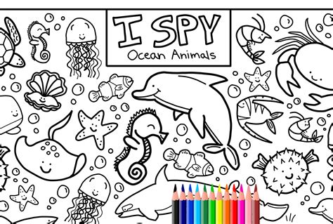 23+ Underwater Animals Coloring Pages Pictures