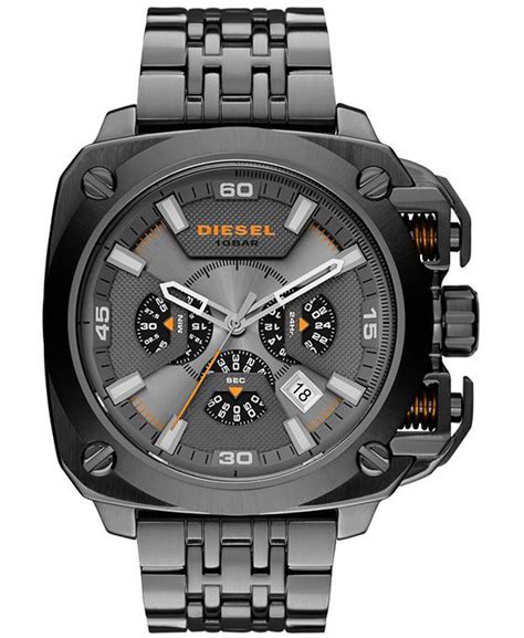 Diesel DZ7344 BAMF Chronograph Steel orologi Gunmetal | Diesel watch ...