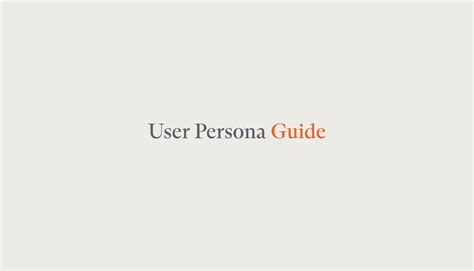 AI-Powered User Persona Template | Tome