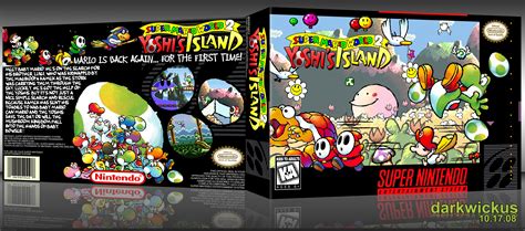 Super Mario World 2: Yoshi's Island SNES Box Art Cover by darkwickus