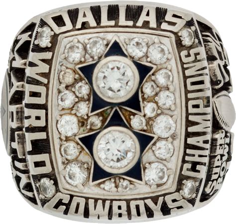 1977 Dallas Cowboys Super Bowl XII Championship Ring Presented to | Lot ...