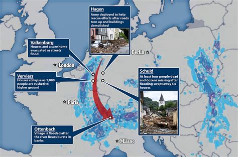 Flooding In Germany Map