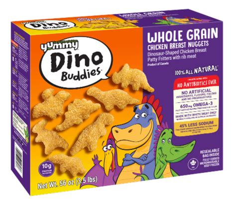 Yummy Dino Buddies Whole Grain Chicken Breast Nuggets, 56 oz - Fry’s ...