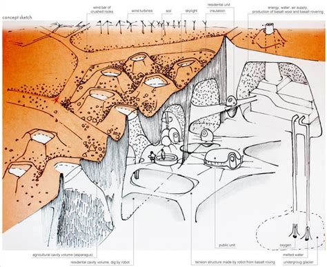 Architects envision an underground colony on Mars