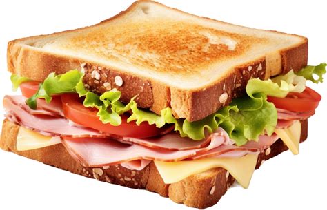 Sandwich ham cheese with . 24589315 PNG