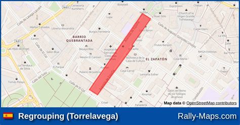 Regrouping (Torrelavega) stage map | Rally Cristian López 2022 [CERA] 🌍 | Rally-Maps.com