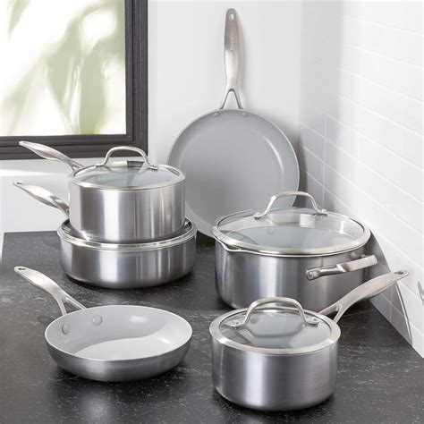 GreenPan Venice Pro 10-Piece Non-Stick Ceramic Cookware Set + Reviews | Crate & Barrel Canada