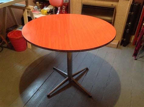 Retro chic vintage 60s or 70s round dining table with Formica top | in Seven Sisters, London ...