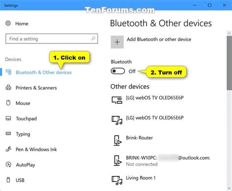 Turn On or Off Bluetooth in Windows 10 | Tutorials