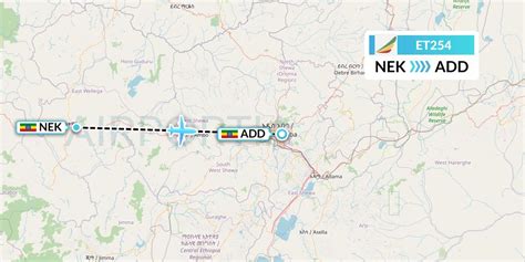 ET254 Flight Status Ethiopian Airlines: Nekemte to Addis Ababa (ETH254)