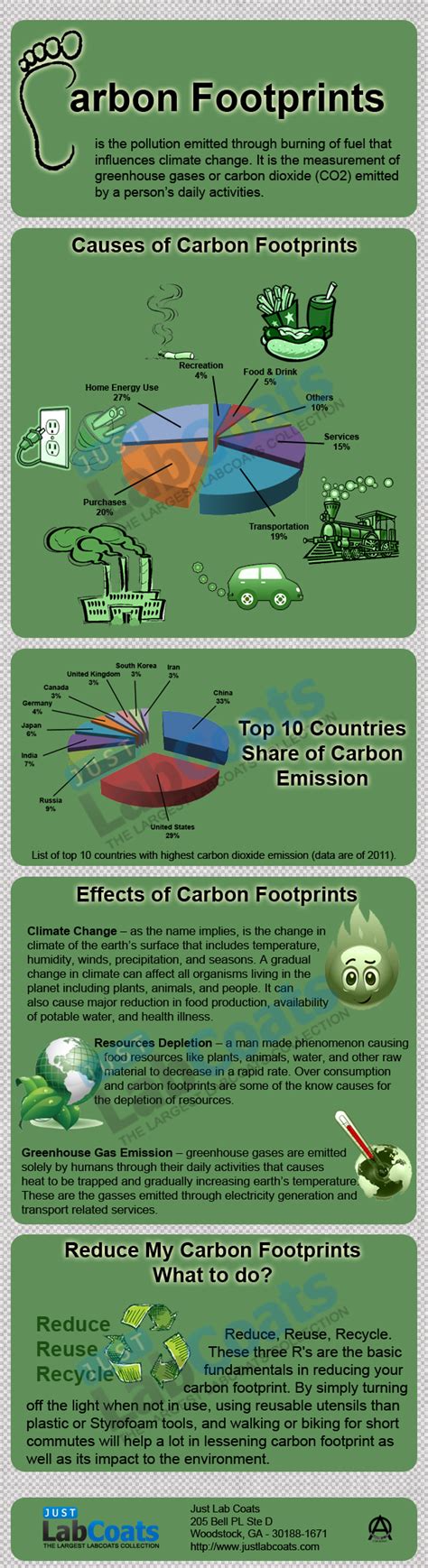 Carbon Footprints [INFOGRAPHIC] – Infographic List