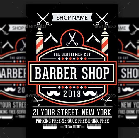 Barber Shop Flyer Templates | Free & Premium PSD | Format Downloads