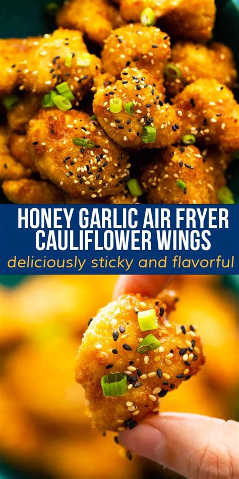 Honey Garlic Air Fryer Cauliflower Wings | Recipe | Air fryer dinner recipes, Air fryer recipes ...