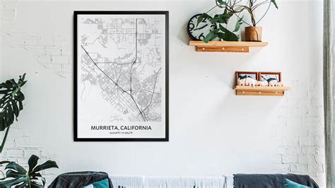 Murrieta Map Poster - Your City Map Art - Positive Prints