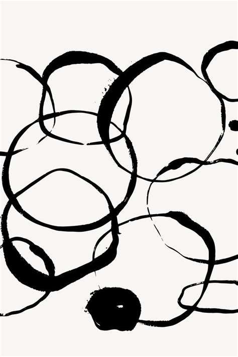 Abstract circle background, black and white design vector | premium image by rawpixel.com / t ...