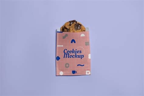 Premium PSD | Cookie packaging design mockup | Packaging design, Cookie ...