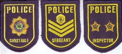 South African Police Services - SA Police Ranks - Embroidered for Jacket was sold for R100.00 on ...