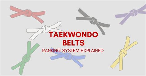 Taekwondo Belts: A Complete Guide from White to Black Belt 2024