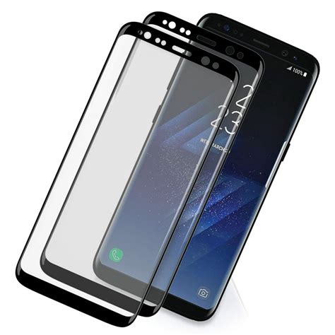 Samsung Galaxy S8 Plus Screen Protector Glass [2 pack] (Full Screen Coverage) Tempered Glass by ...