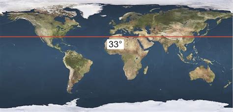 33 Degree Parallel United States Map - Map