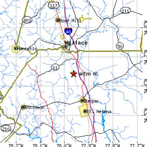 Watha, North Carolina (NC) ~ population data, races, housing & economy