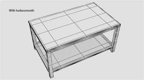 3D Wooden coffee table - TurboSquid 2083077