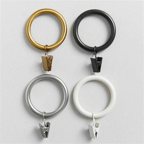 Classic Steel Curtain Rings | Window Hardware | Pottery Barn Teen