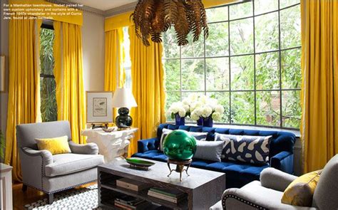 Color Crush: Dazzling Blue | Yellow living room, Blue and yellow living ...