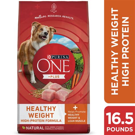 Purina ONE Natural, Weight Control Dry Dog Food, +Plus Healthy Weight Formula, 16.5 lb. Bag ...