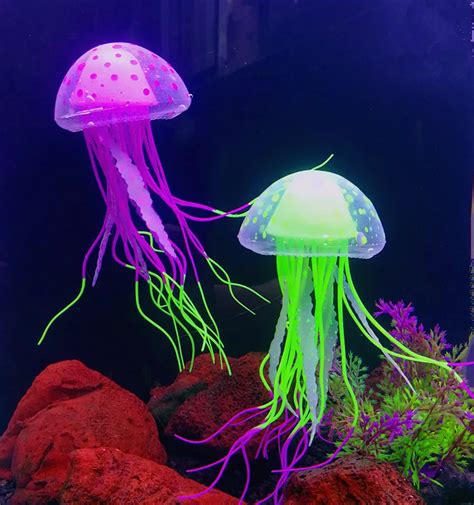 Decor Jellyfish Aquarium Decoration | Artificial Jellyfish Aquarium - 1pc Glowing - Aliexpress